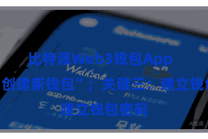 比特派Web3钱包App  点击“创建新钱包”；关键三：建立钱包密码