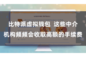 比特派虚拟钱包  这些中介机构频频会收取高额的手续费