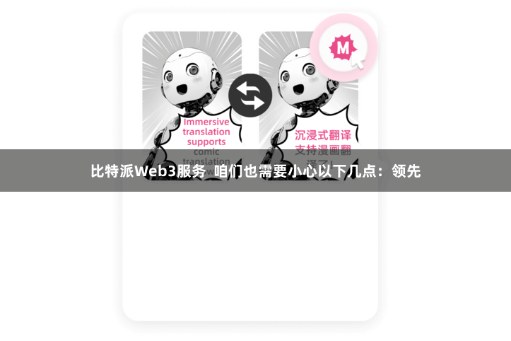 比特派Web3服务  咱们也需要小心以下几点：领先