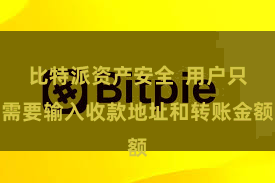 比特派资产安全  用户只需要输入收款地址和转账金额